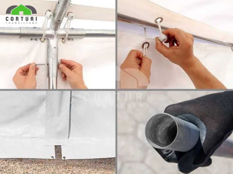 Corturi evenimente - 6 x 4 m