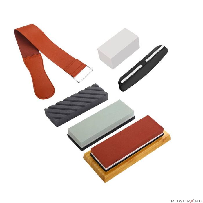 Set pentru ascutit diferite tipuri de cutite, ustensile de bucatarie,