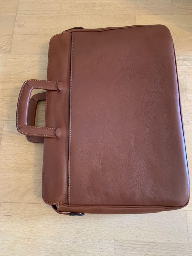 Servieta Samsonite originala piele slim avocat, notar, etc