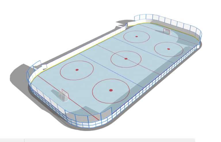 ограждение хоккейного корта на заказ