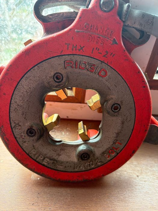 Cap filiera Ridgid dinți aurii 1-2toli aproape noi