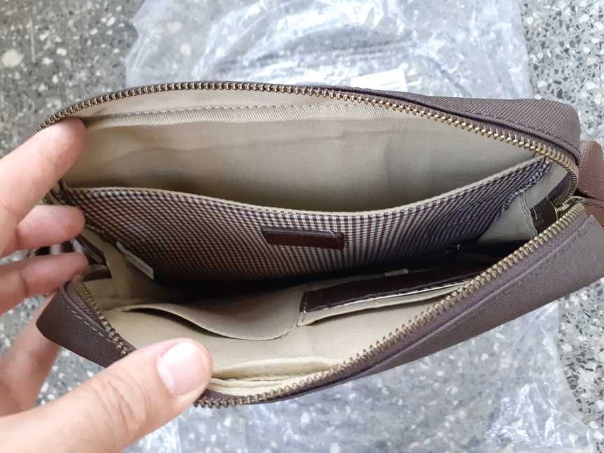 Нова кожена чанта за през рамо 25x30 см
