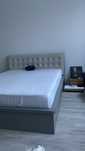 Pat tapițat Mobexpert + saltea spumă Lyocell Active 180x200