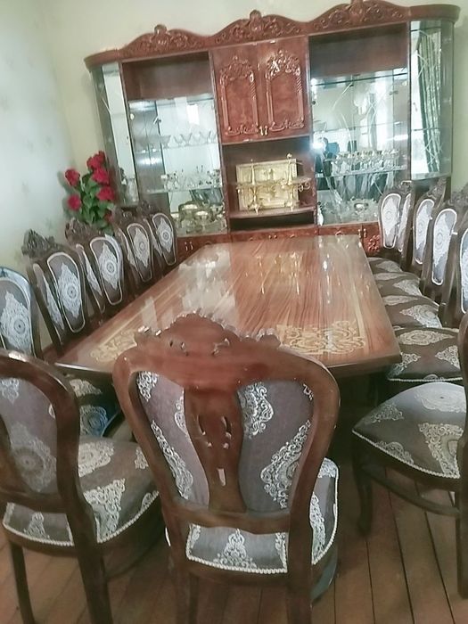 Стол стул 12 кишилик