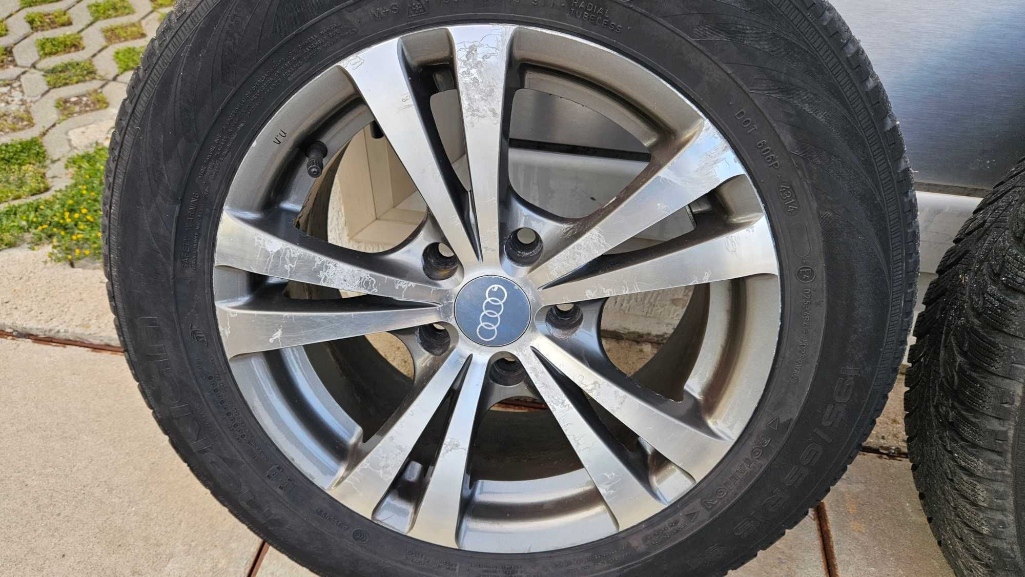 Зимни гуми с ал. джанти за AUDI WV SKODA 5x112  Nokian 195/65 R15
