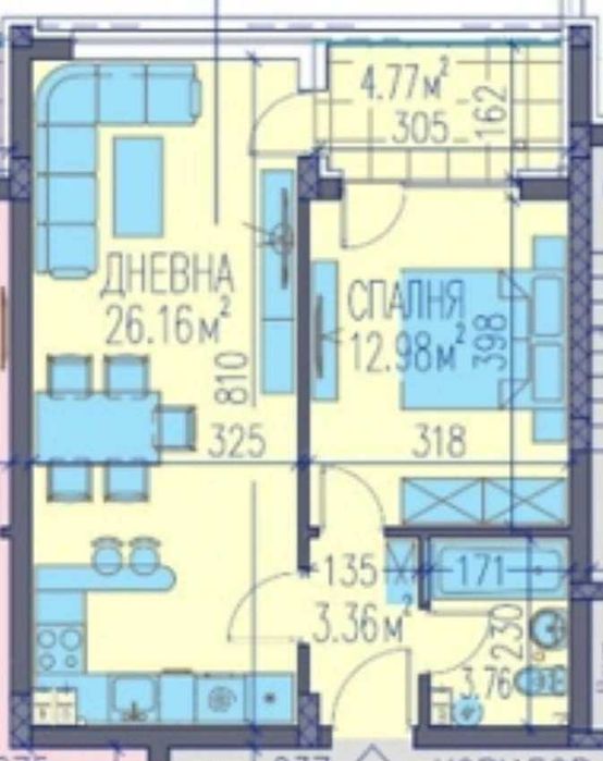 Продава се Двустаен апартамент в Пловдив, Тракия - 73 кв.м за 1500 €/кв.м - Снимка #5