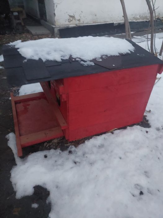 Будка для кота. Уютная и тёплая.