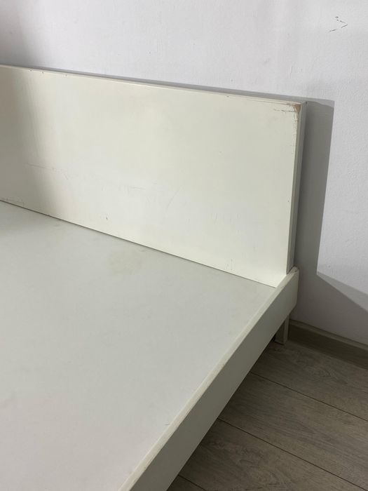 Pat Deosebit de Solid Cadru Fier; Pat Dublu Centru pt Saltea 160x200cm