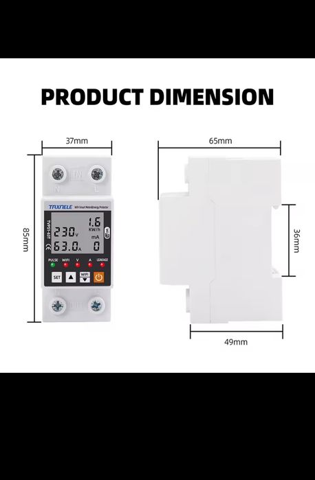 Contor  wifi - releu inteligent cu protecție diferențială!
