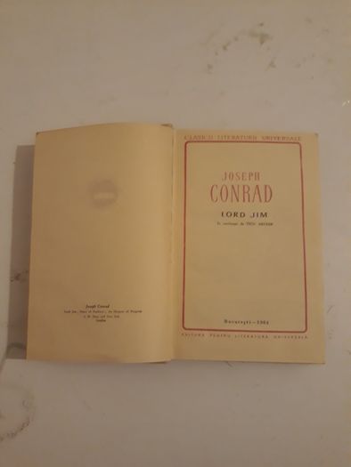 Carte lord jim.autor  joseph conrad.