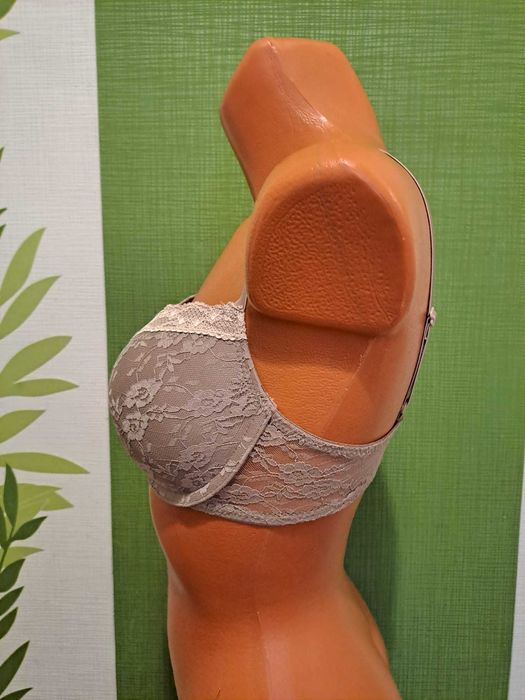 Sutien 80D No Secret, Bej, Cremă, material Poliester, Elastan