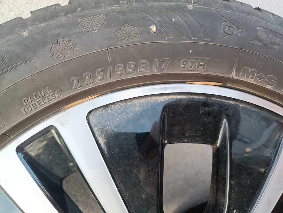 Jante Roti Mercedes C E Cauciucuri Iarna 225 55 17 5x112