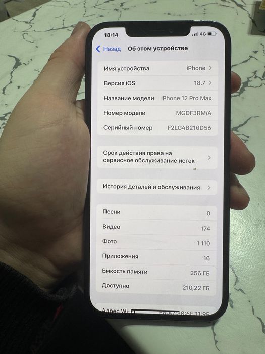 Айфон 12про мах 256