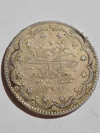 Османски  монети 20 куруш, 1277 г.