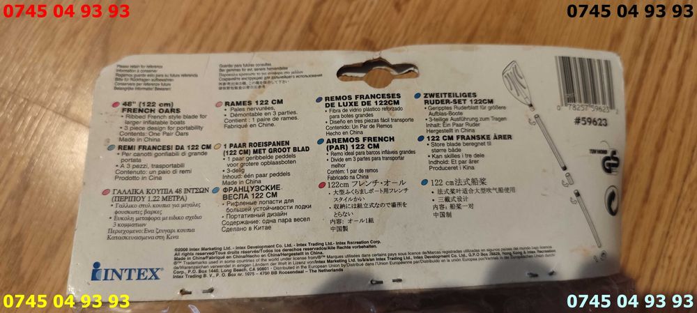 Vasle pliabile 2 buc 122cm noi din plastic