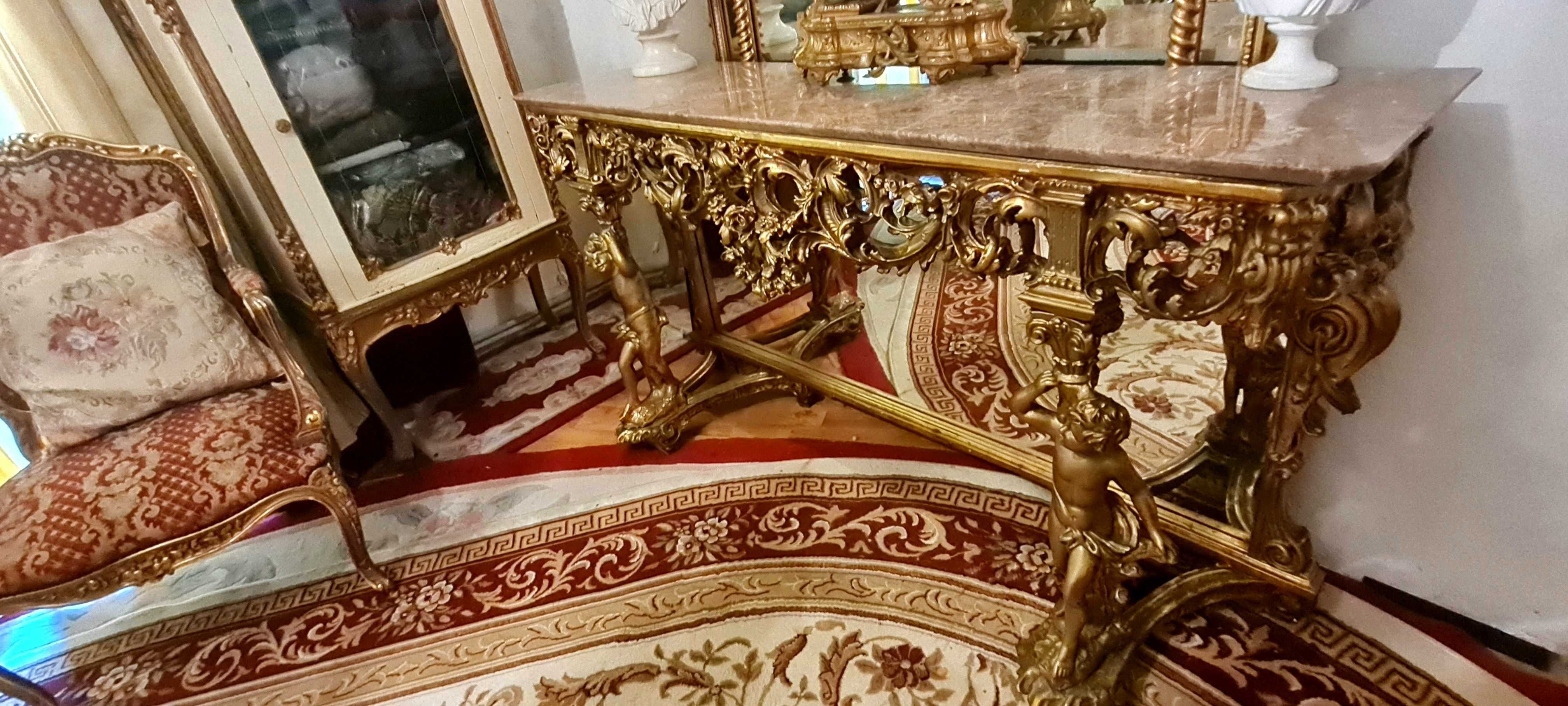 Consola cu oglinda baroc vintage/antica 1,6metri