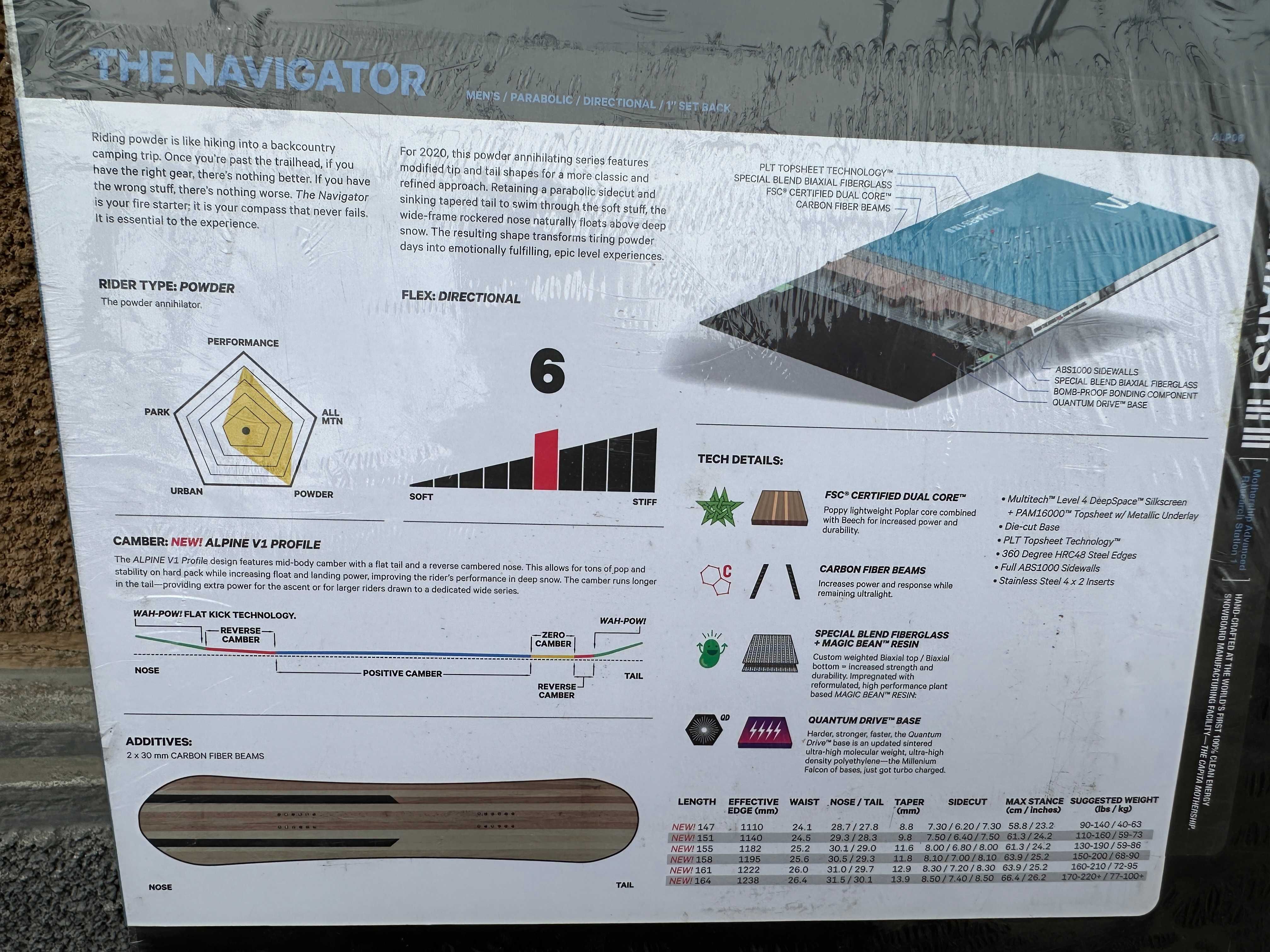 placa noua snowboard capita the navigator L158cm