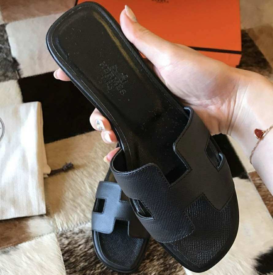 Hermès луксозни дамски чехли