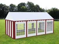 Cort Evenimente Economy, Pvc Albastru-Alb, 6x14 m ab