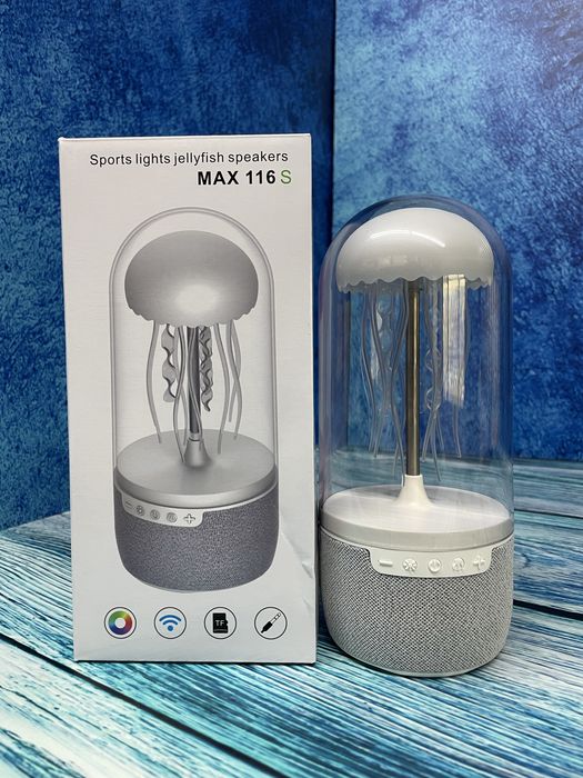 Медуза в колбе Ночник Светильник ,Bluetooth динамик