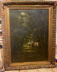 Tablou, pictura, originala Adolphe Leleux