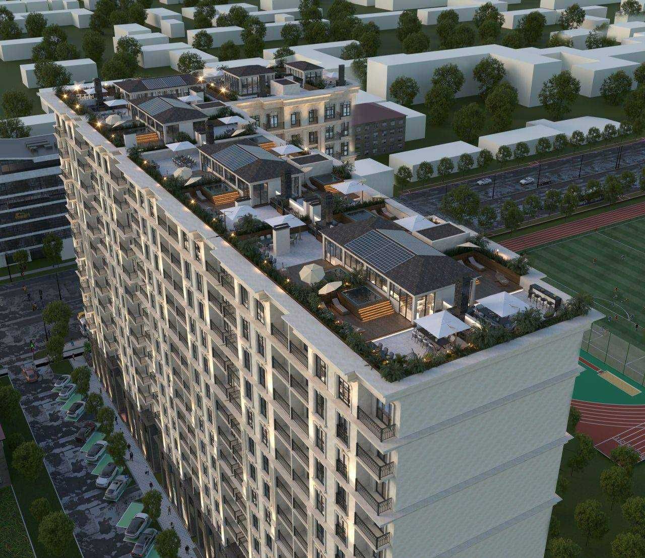 Яккасарайский район ЖК Ozbegim 2 комнатная 56м2 4 этаж Ш.Руставели TEZ