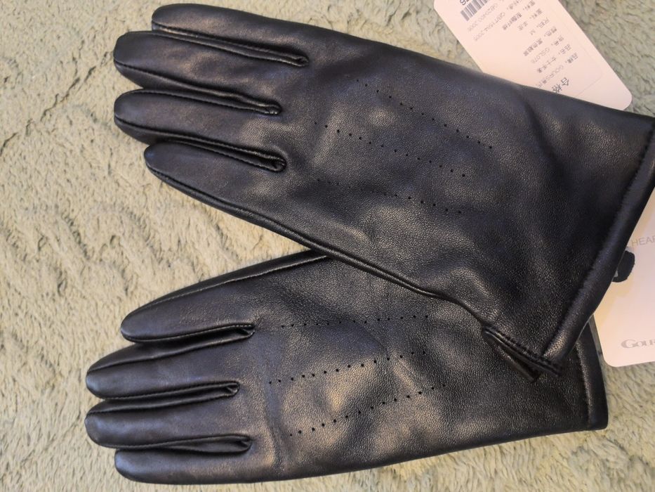 Перчатки женские кожаные