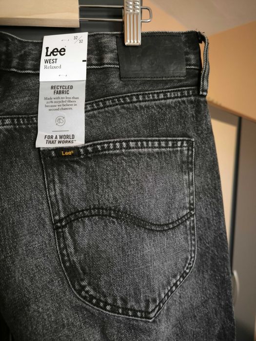 Lee сиви + Wrangler Texas черни дънки 34x32 НОВИ