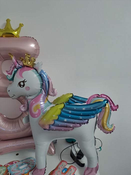 Фольгированный шар и единорог на 5-летие