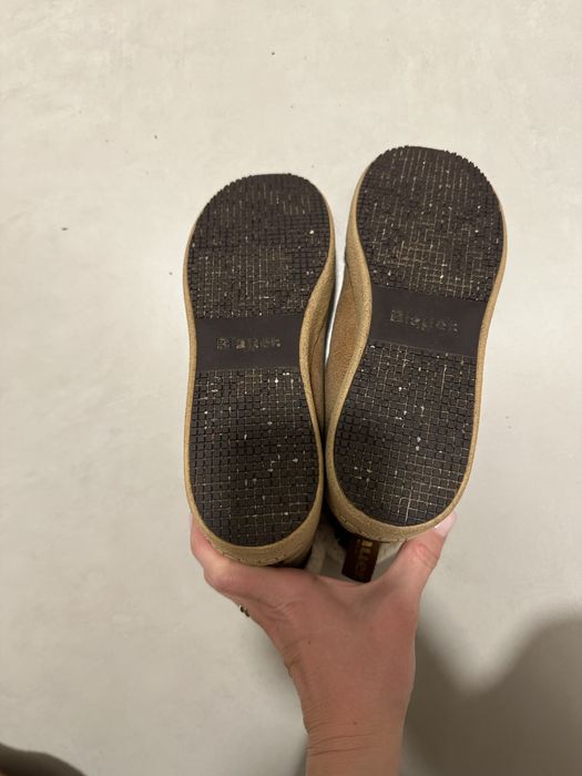 Ghete femei Blauer maro din piele