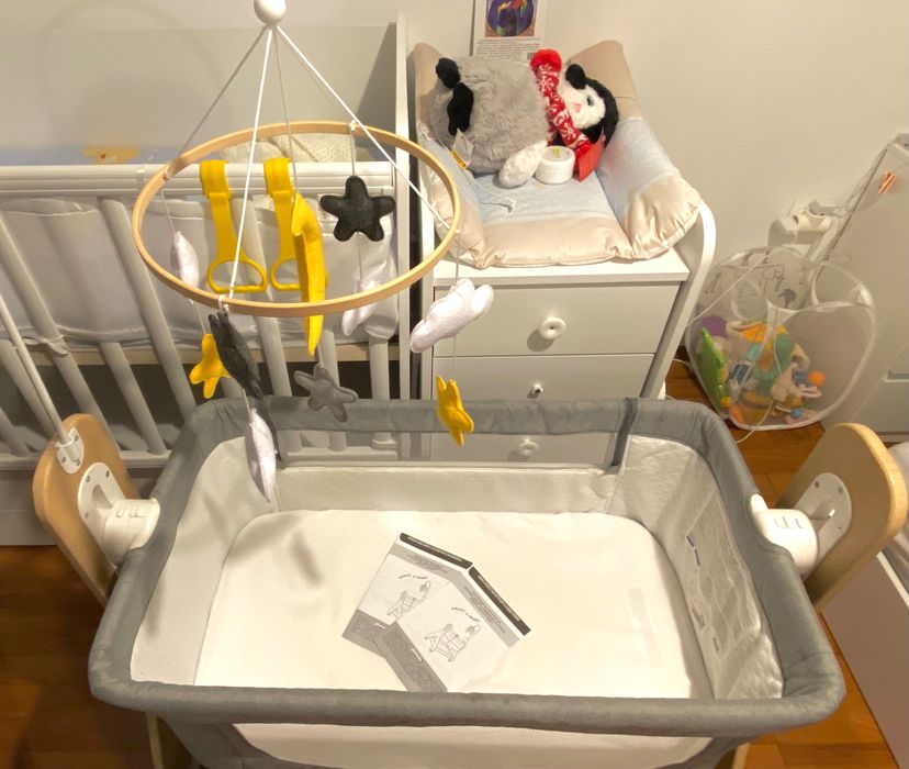 Бебешка кошара Next to me с падаща страна Chipolino - Heart 2 Heart