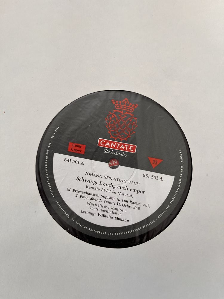 Album viniluri Johann Sebastian Bach