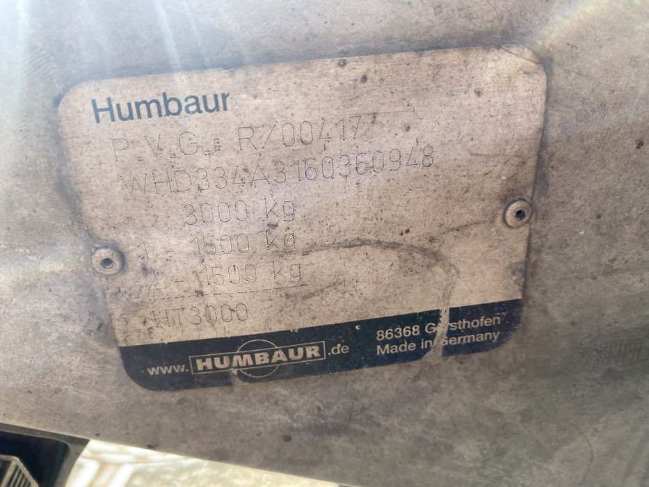 Platforma Humbaur 3t