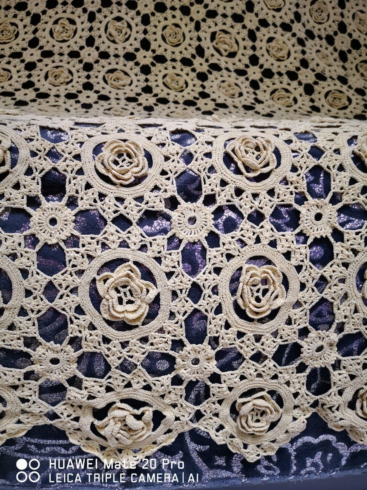 Fata de masă macrame , model 3d,210/180