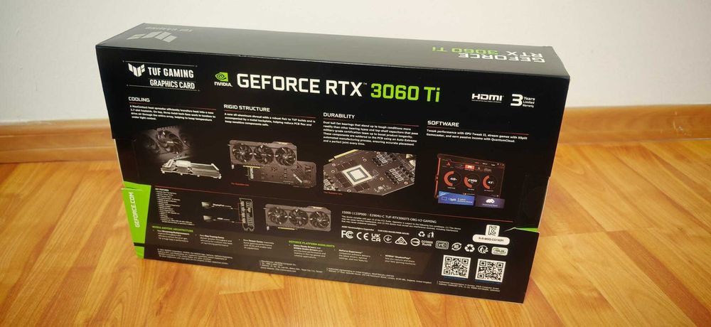 Placa video - ASUS TUF Gaming GeForce RTX 3060 Ti OC 8GB GDDR6