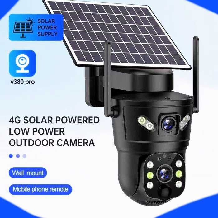 Quyosh panelli sim kartali kamera  4g Камера видеонаблюдения Солнечная