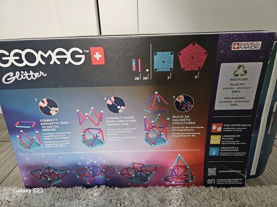 Joc magnetic Geomag 60 piese