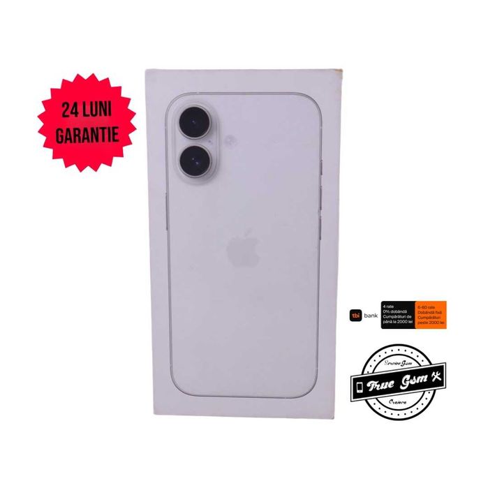 iPhone 16 256GB White - GARANTIE 24 LUNI | TrueGSM
