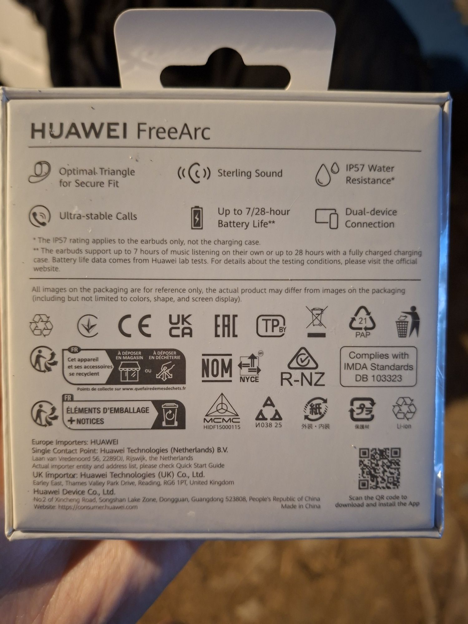Слушалки Huawei freearc green