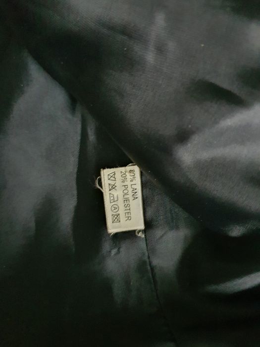 Sacou vintage de lana gri