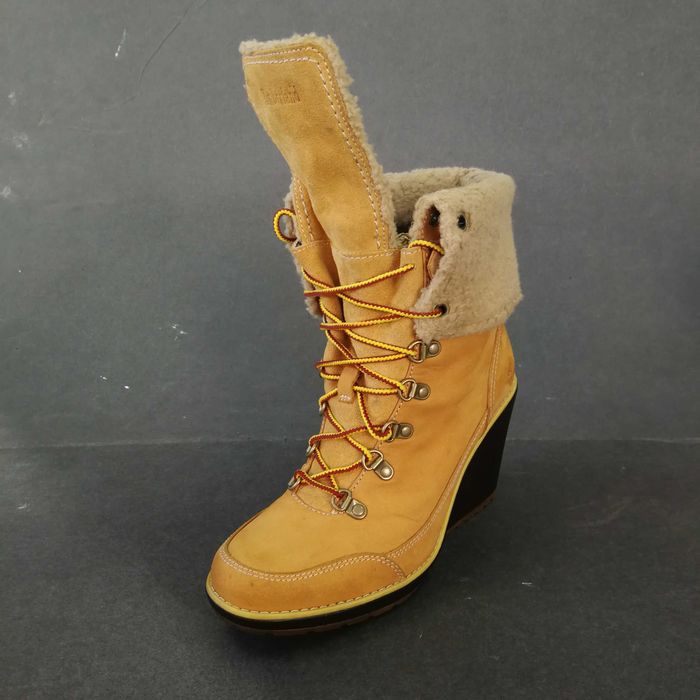 Bocanci PIELE toc  cisme imblanite dama 37 38 Timberland -Vietnam NOI