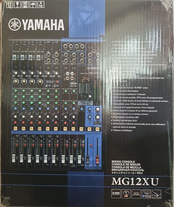 Микшерный пульт Yamaha MG12xu, 12 входов