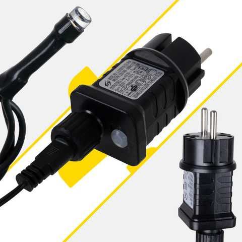 Коледни лампички за елха 500 LED, топло бяло 35m IP44