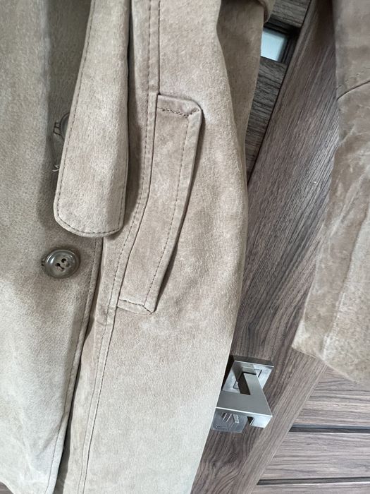 Trench din piele naturala S