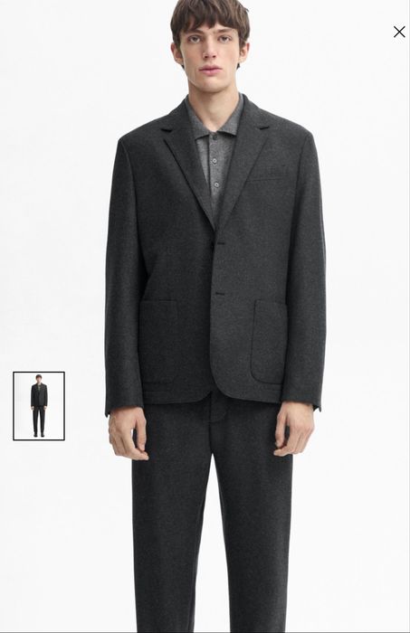 Мужской блейзер 100% шерсть новый Massimo dutti с этикеткой