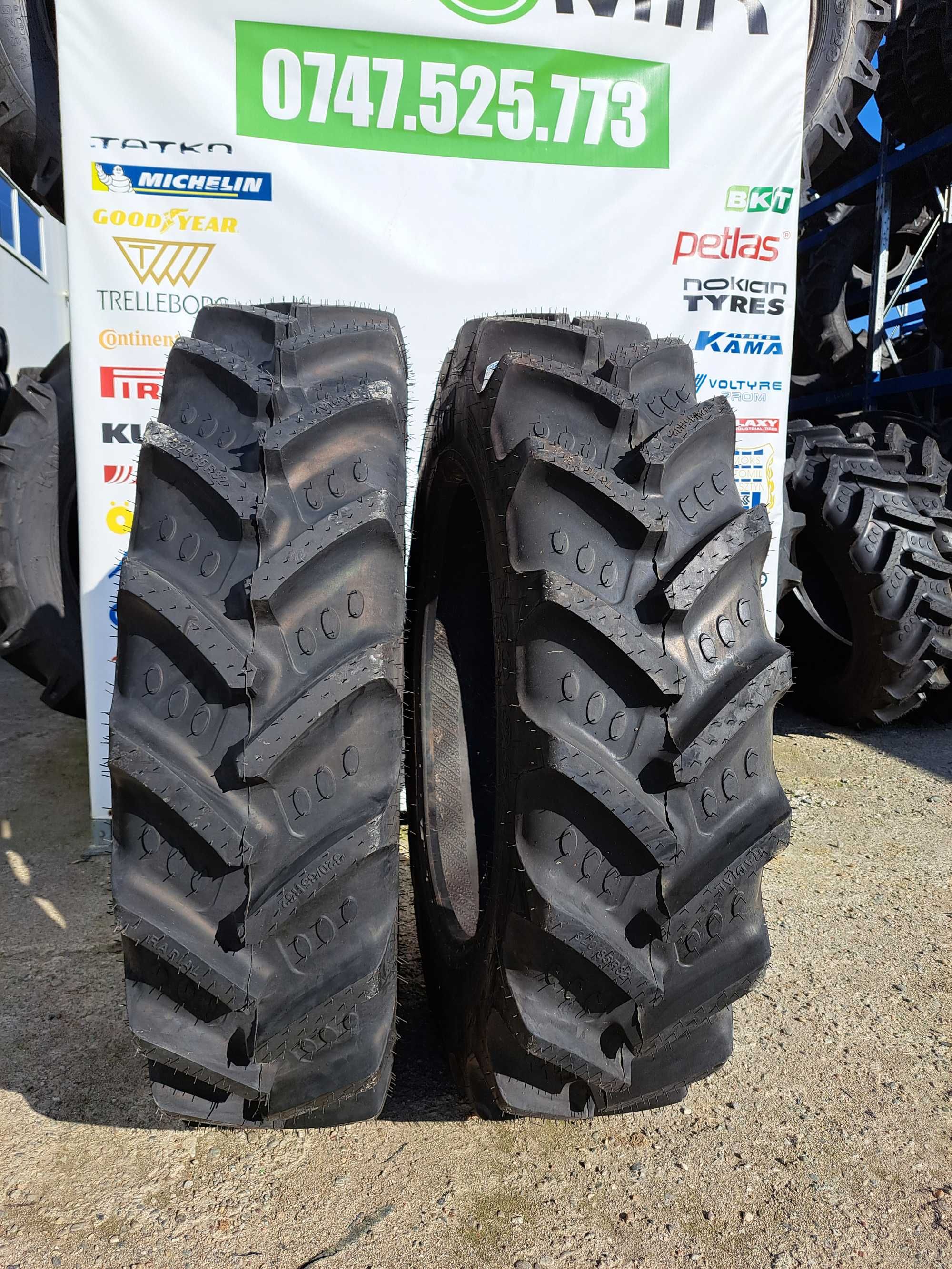 Cauciucuri noi 12.4R32 BKT AGRIMAX anvelope radiale 320/85R32 TRACTOR
