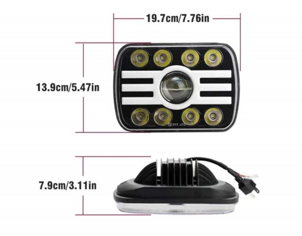 Far auto F.TIP 13-OFF ROAD: 7"/65W / 5X7 (inch)/12V-24V/5000LM/ IP 68