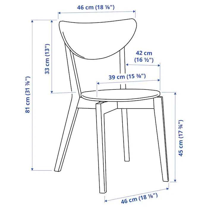 NOU Scaun sufragerie din lemn de mesteacan IKEA