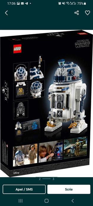 Lego R2-D2 Star Wars nou 1200ron