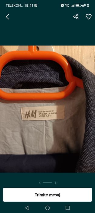 Vând costum H&M mărime 156-158 13-14y